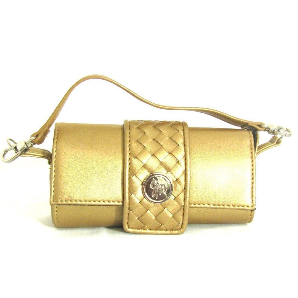 JM Collection Small Golden Cylinder Purse NWOT